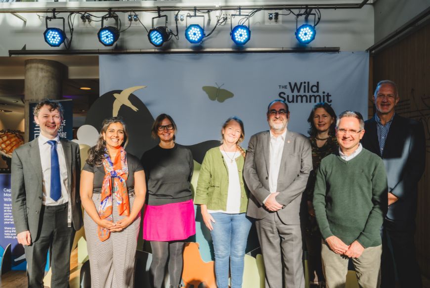Helen Godwin, the Mayor and council leaders at the Wild Summit in September with Sumita Hutchison and charity leaders 